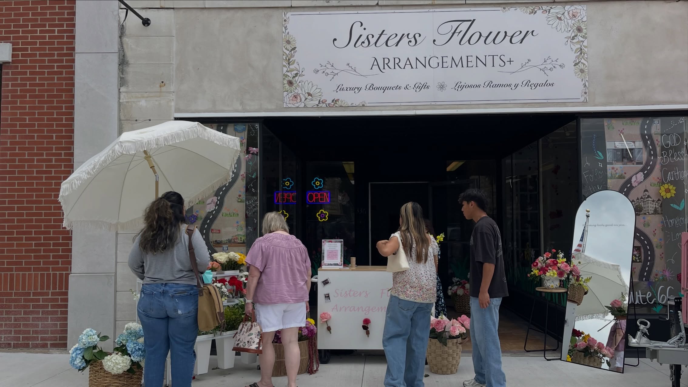Sisters Flower Arrangements storefront