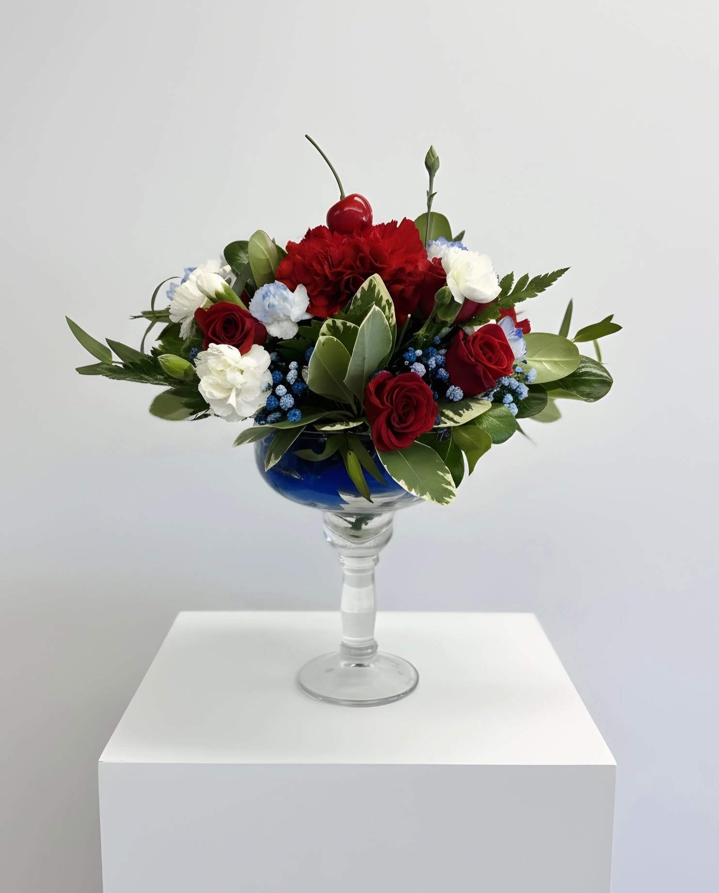 Ruby & Sapphire Vase Arrangement